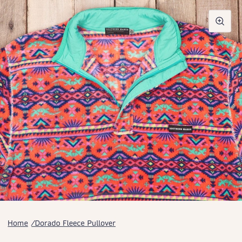 Southern Marsh Dorado fleece top size small - Picture 2 of 13